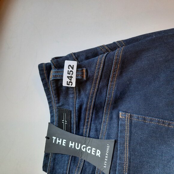 Liverpool Jeans Womens 24W Straight‎ Hugger Shaping Mid Rise Dark Wash Stretch - Picture 14 of 14